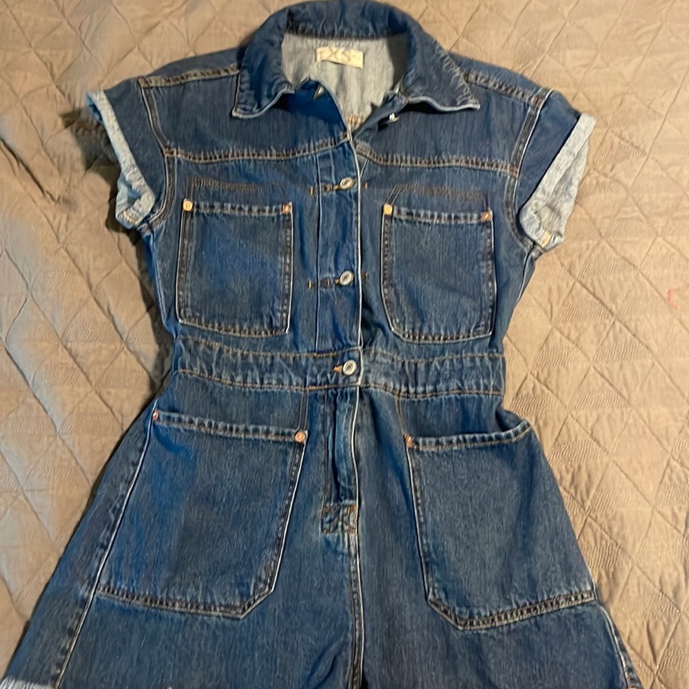 We the Free denim romper